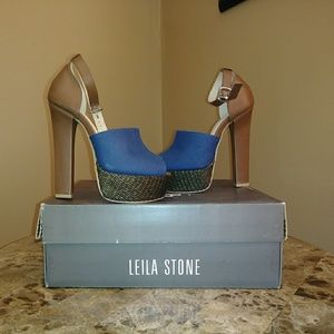ShoeDazzle Chunky BoHo platform heels